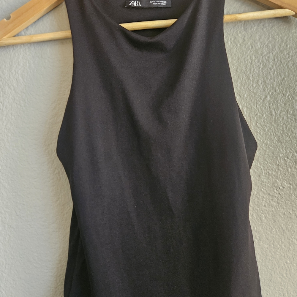 Zara Black Sleeveless Top